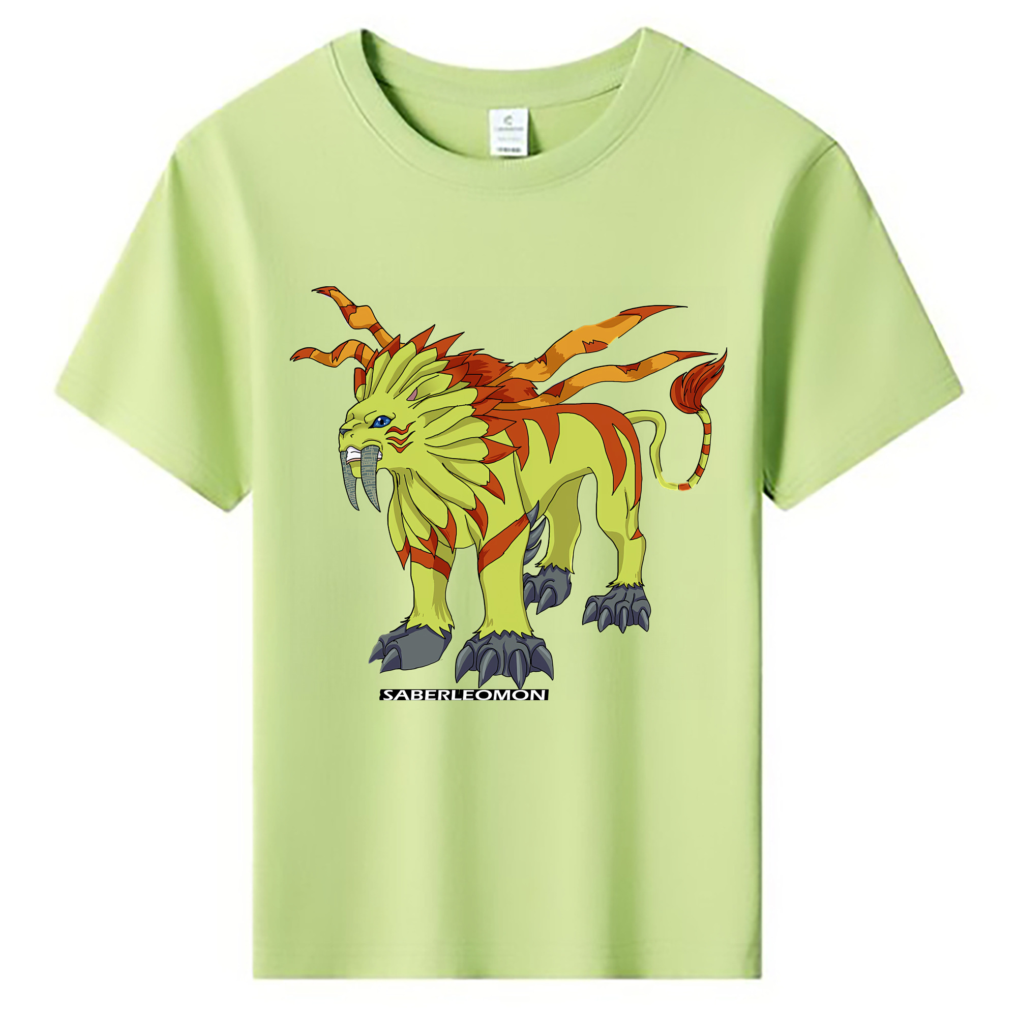 （画像用） Digimon デジタルモンスター/デジモン 綿100％キッズTシャツ（フロントプリント）